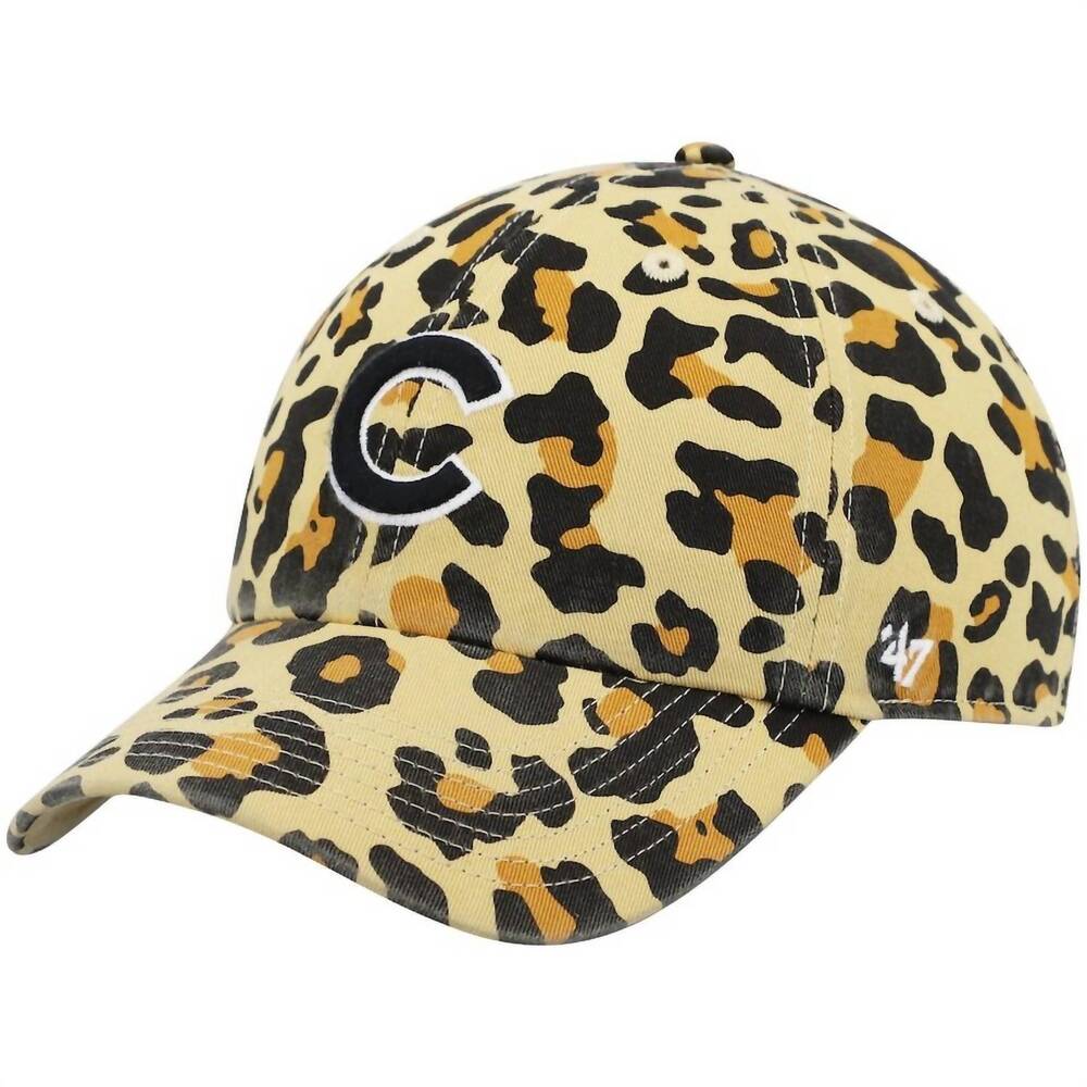 NEW ’47 women's chicago cubs bagheera cheetah clean up adjustable hat in tan